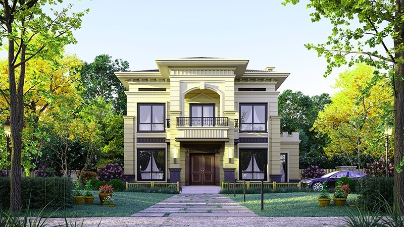 茂名中式合院住宅，开放庭院与邻里乡亲更亲近